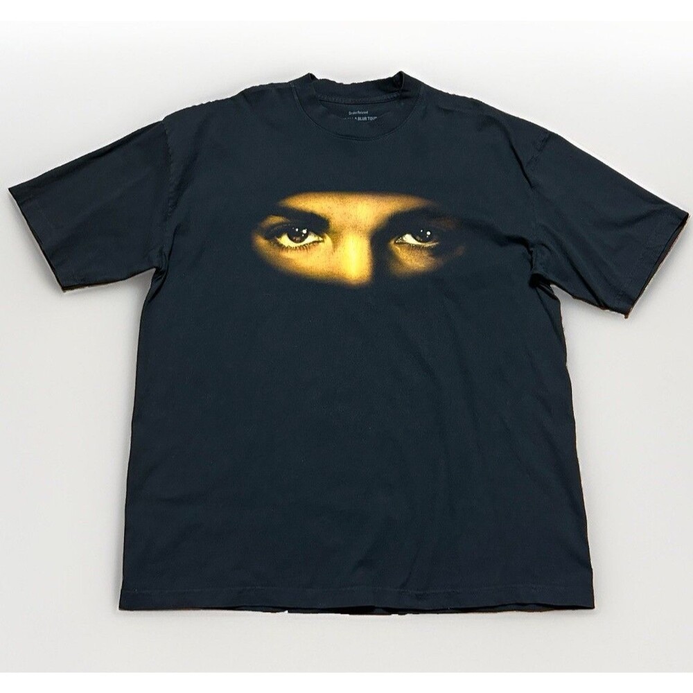 Drake It’s All A Blur IAAB Tour Eyes T-Shirt Official Merch Black Size XL OVO